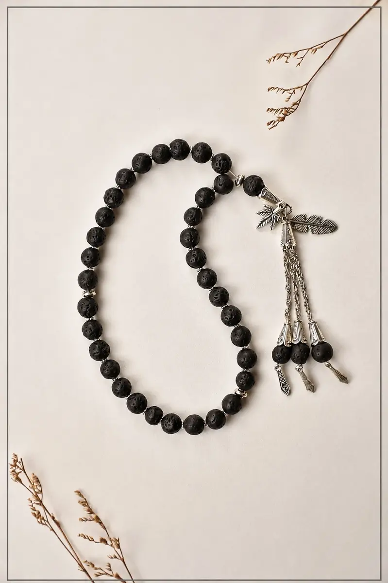 Black Tasbeeh prayer beads